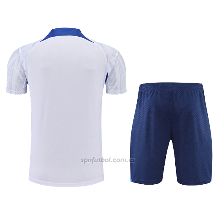 Chandal del Francia Manga Corta 2022-2023 Blanco - Pantalon Corto